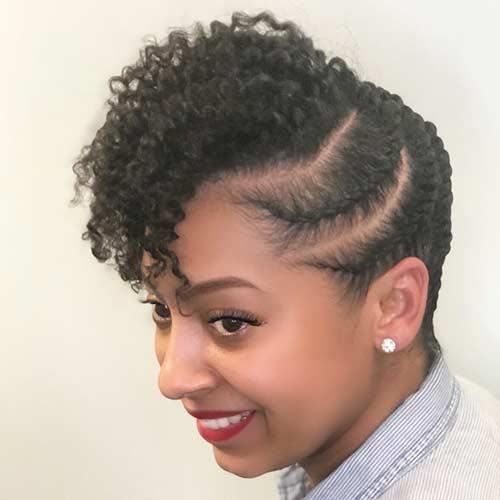 20 Beautiful Braided Updos For Black Women 1741