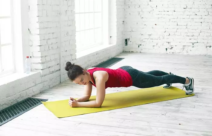 Elbow plank for a lean and fit body