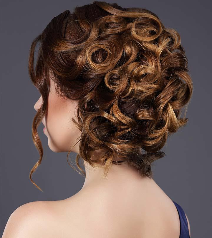 Simple Updo Hairstyles For Curly Hair Pictures