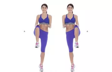 High knees for a lean and fit body