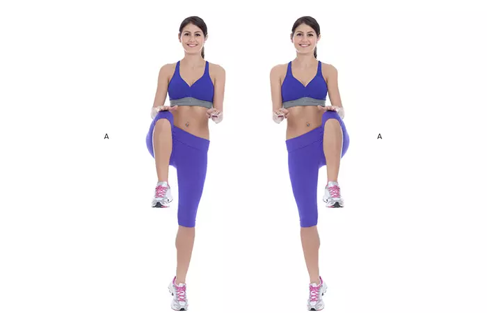 High knees for a lean and fit body