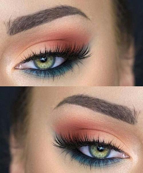 A tale of two colors makeup for green eyes