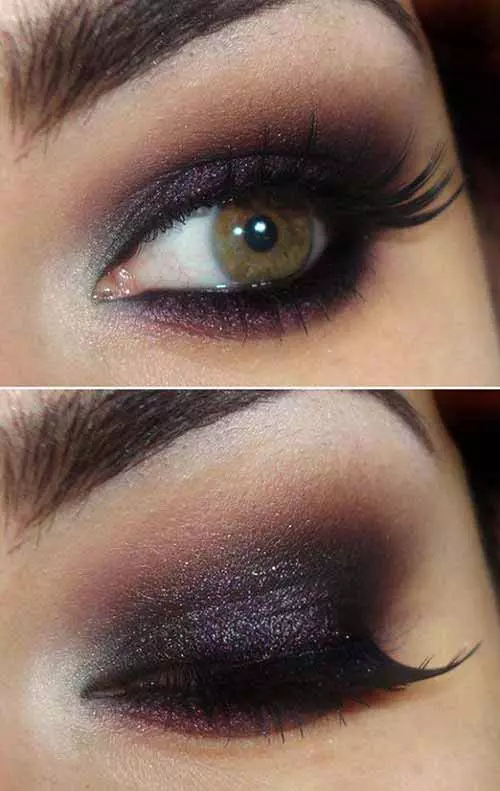 The festive plum look makeup for green eyes