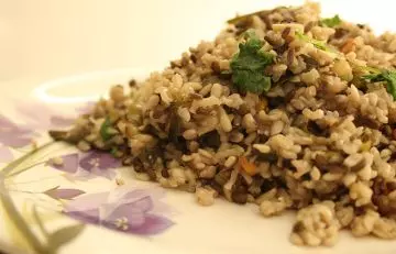 Healthy brown rice khichdi