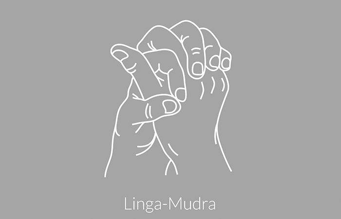 Linga mudra for asthma