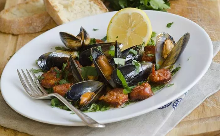 Mussels-In-Chorizo-And-Tomato-Broth