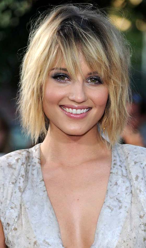 Shaggy layers with bangs short choppy hairstyle