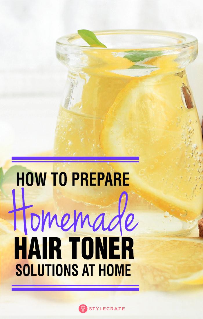 Diy Hair Toner How To Prepare Hair Toner Solutions At Home