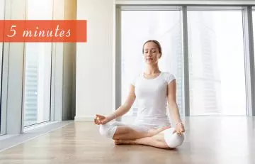 30-minute yoga routine Sukhasana or Easy Pose