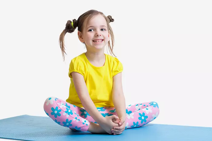 Baddha Konasana for kindergarten kids