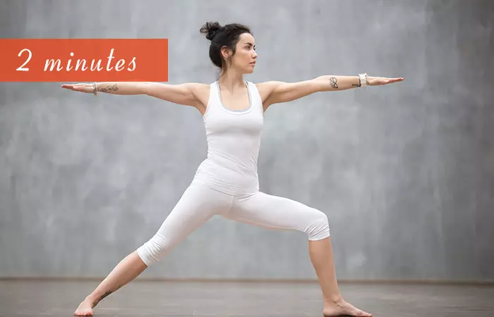 30-minute yoga routine Virabhadrasana II or Warrior II Pose