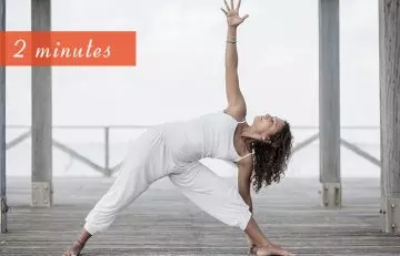 30-minute yoga routine Trikonasana or Triangle Pose