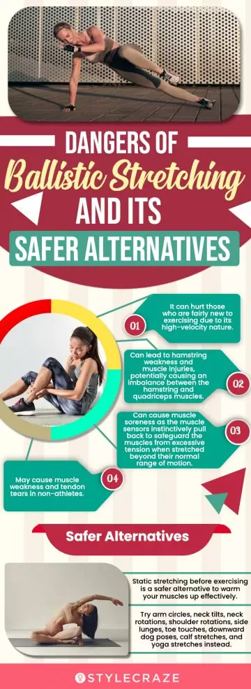 dangers of ballistic stretching and its safer alternatives (infographic)