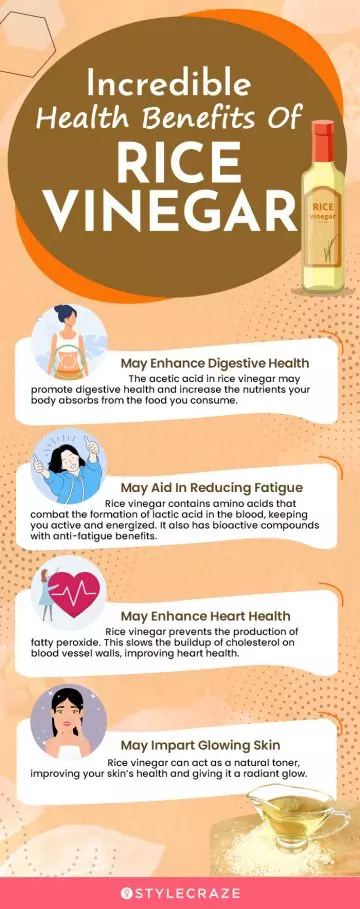 incredible health benefits of rice vinegar (infographic)