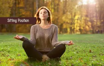 Practice Shiva meditation in the sitting position
