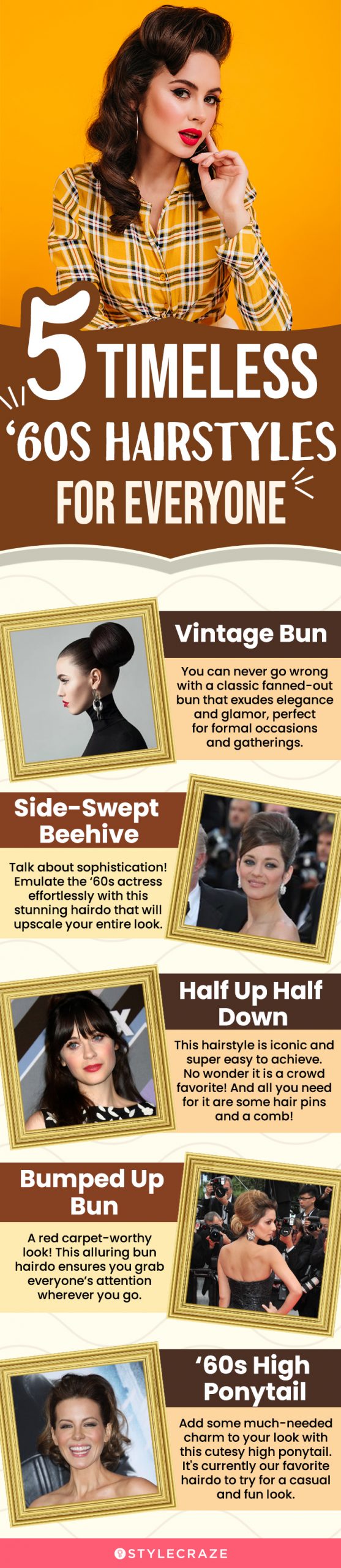 5 timeless ‘60s hairstyles for everyone (infographic)