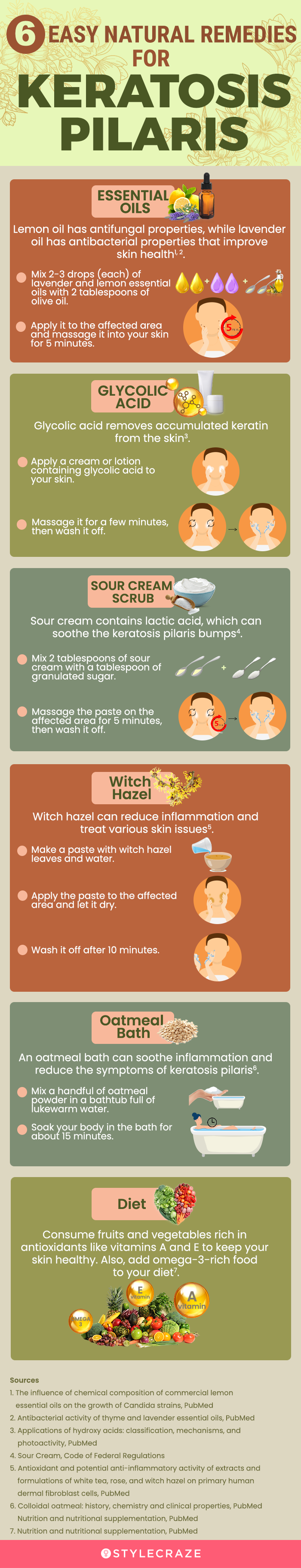 6 easy natural remedies for keratosis pilaris (infographic)