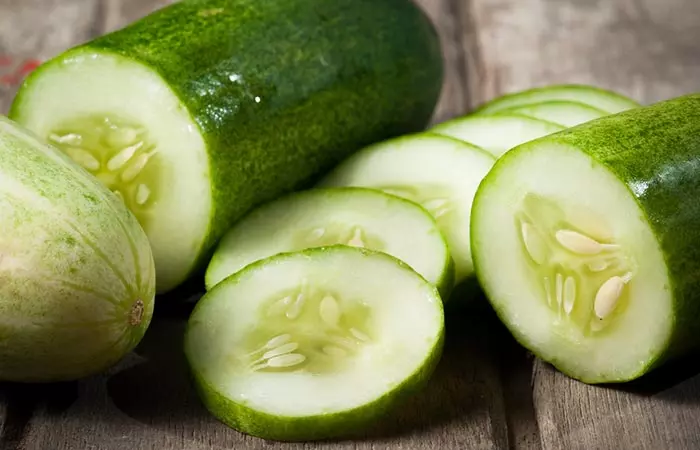Cucumber slices as a natural way to get rid of spectacle marks on your nose