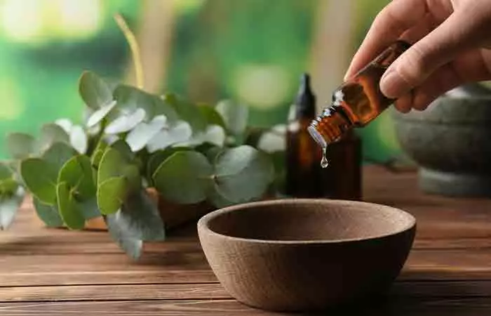 Eucalyptus oil as a remedy for tinea versicolor
