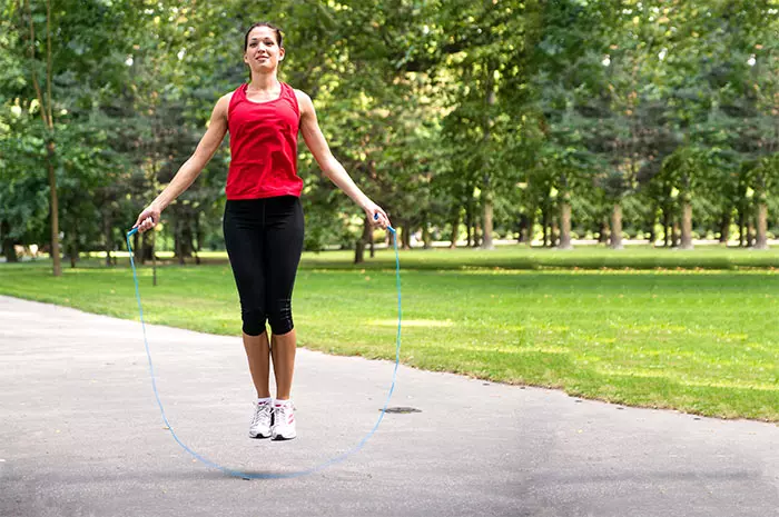 Jumping rope to get rid of cankles