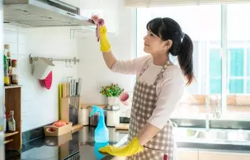Woman performing daily chores energetically after consuming Chyawanprash