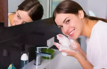 Continue your morning skin care routine with a water-based cleanser