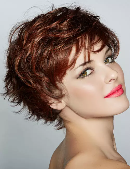Wavy pixie prom hairstyle 