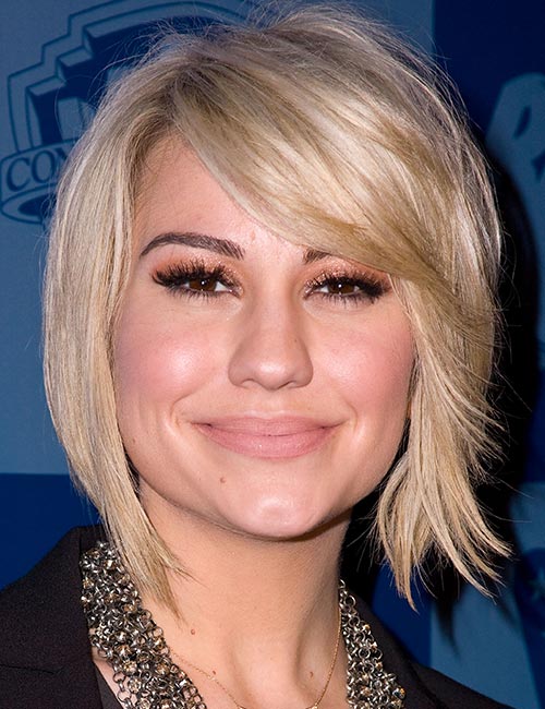 Feathered two-toned short bob hairstyles