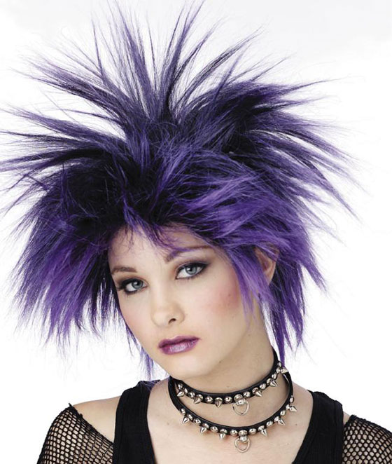 Emo punk spikes hairstyle