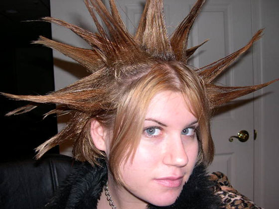Liberty spikes hairstyle