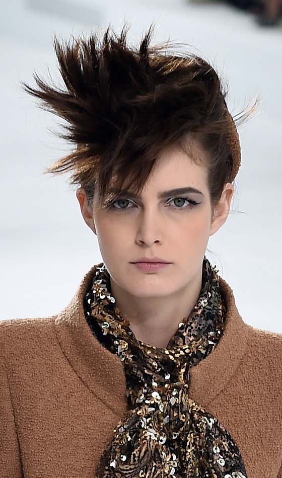 Punk-inspired spikes hairstyle