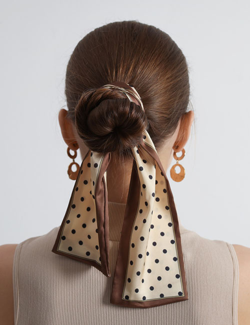 Add a scarf to the top knot