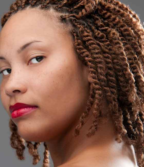Twisted braids bob haircut for black women