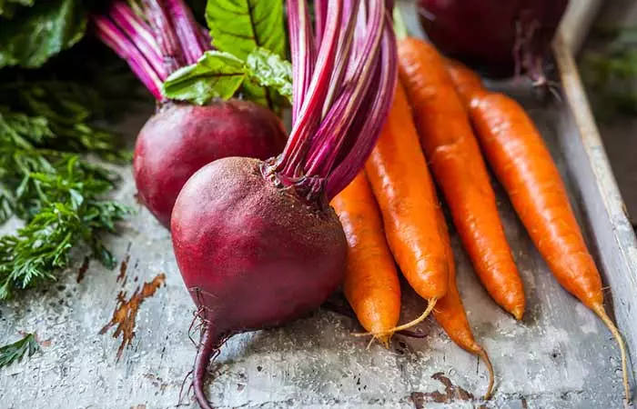 Beetroot and carrot to increase platelet count naturally