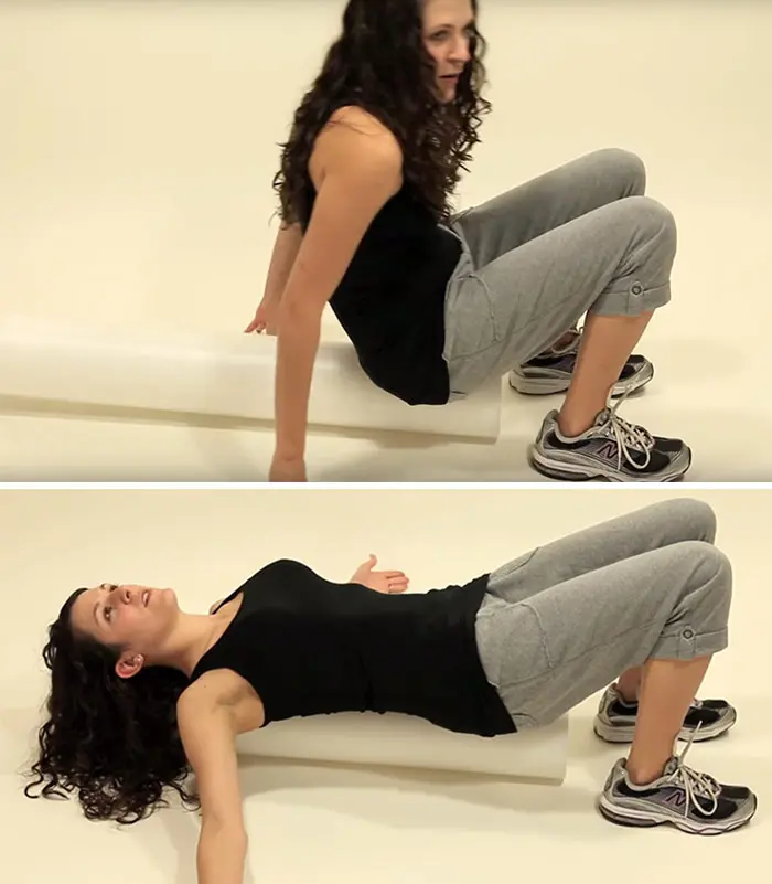 Foam Roller Pec Stretch