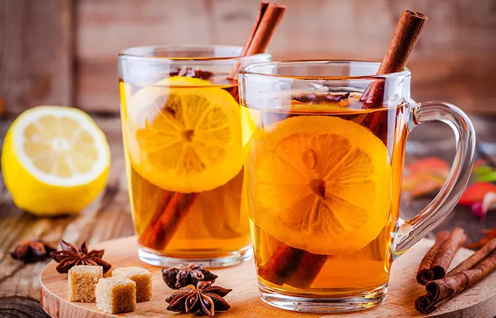 Honey lemon and cinnamon for cough