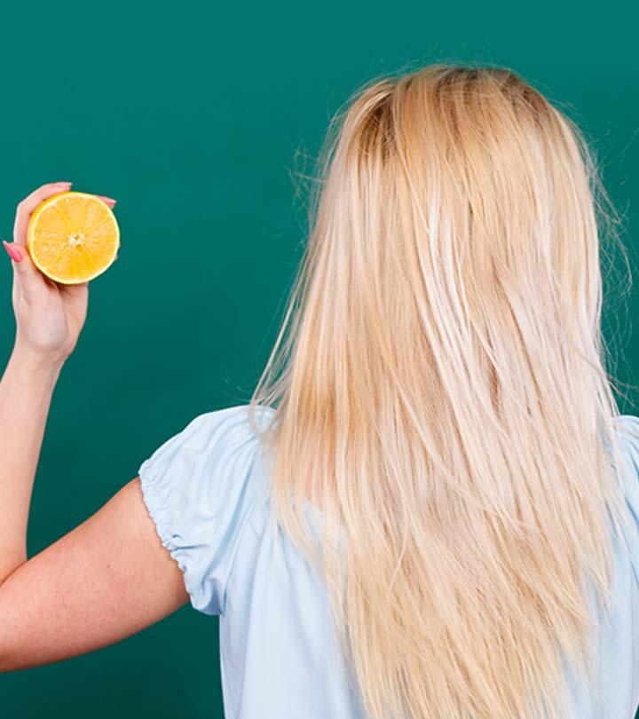 lemon juice to lighten hair