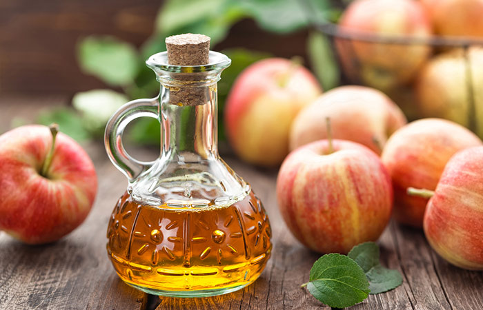 Use apple cider vinegar with hydrogen peroxide for yeast infection
