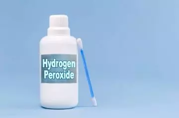Hydrogen peroxide as nail polish remover