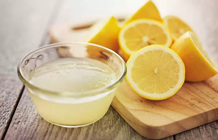 Lemon juice for hair growth