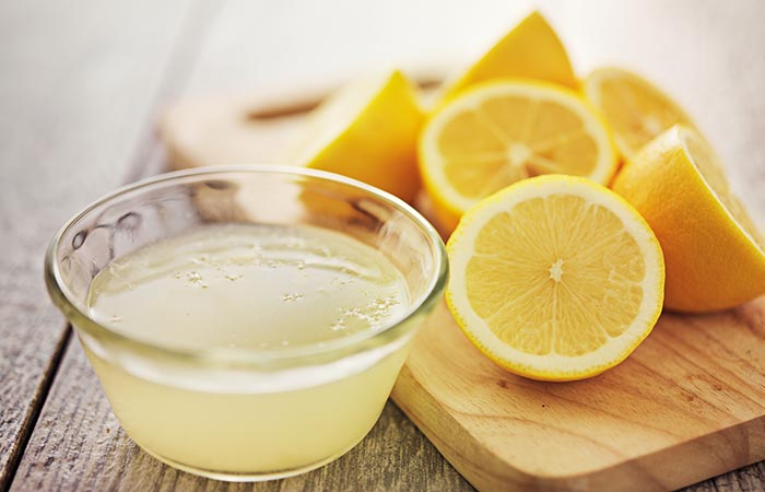 Lemon juice is a natural bleaching agent