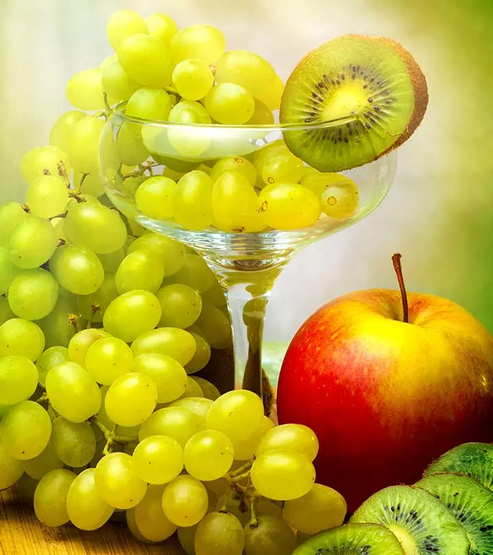 Women applying citric acid on their skin