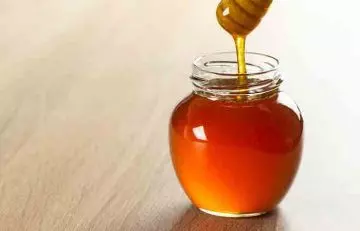 A jar of honey that can be beneficial for health