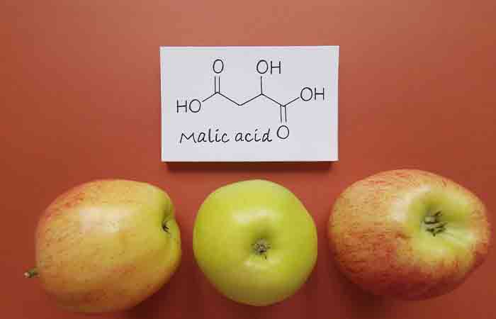 Apples are rich in malic acid 