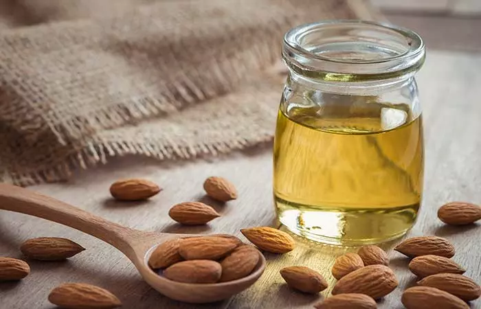 Almond oil to get rid of dark inner thighs