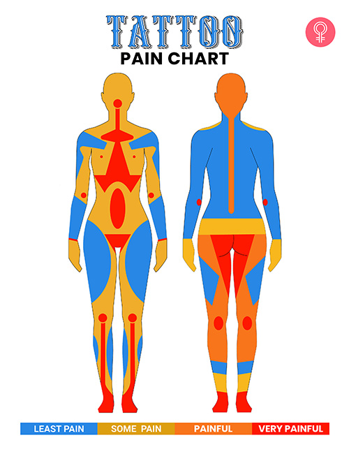 Tattoo pain chart – Where does it hurt the most?