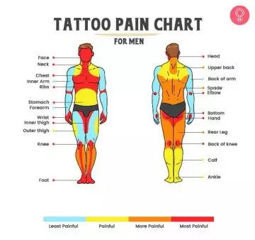 Tattoo pain chart for men
