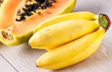 Papaya and banana help with constipation