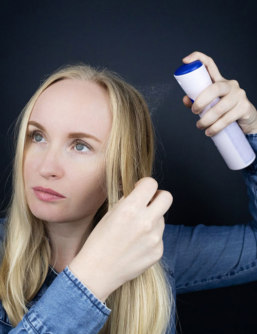 Make thin hair look thicker with dry shampoo