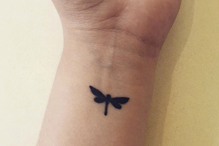 Dragonfly tiny tattoo
